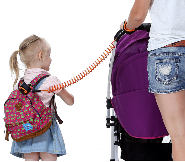 اسوره امان للأطفال للحماية من الضياع او الفقد حزام واير قوي ومريح قابل للتمدد والسحب