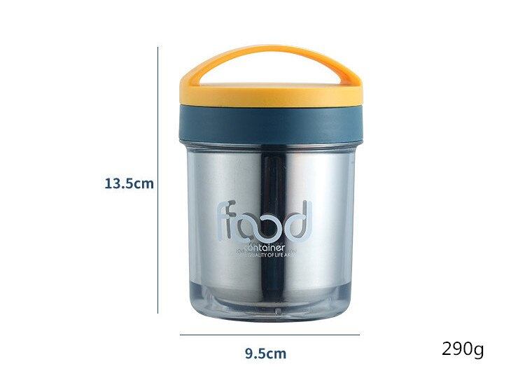 أكواب عازله للحرارة بغطاء محكم الغلق مثالية لتناول الشوربة والاندومي في الخارج