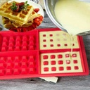 قالب وافل سيلكون مستطيل مقسم 4 قطع