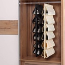 شماعة ومنظم أحذية داخل الدولاب قابل للطي للحفاظ عليها من الأتساخ