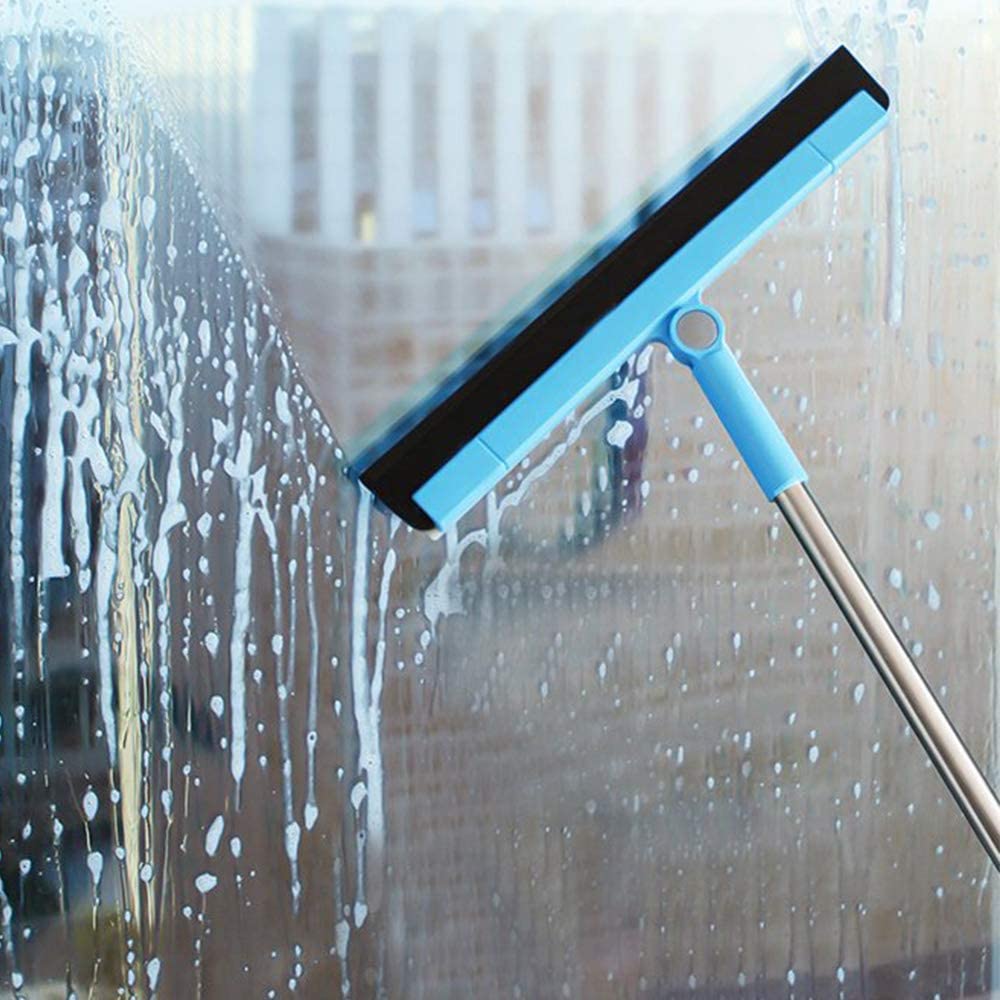 مساحة بيد معدن قابلة للفصل والميلان 180 درجة للوصول الي الاماكن الصعبة ومسح الزجاج