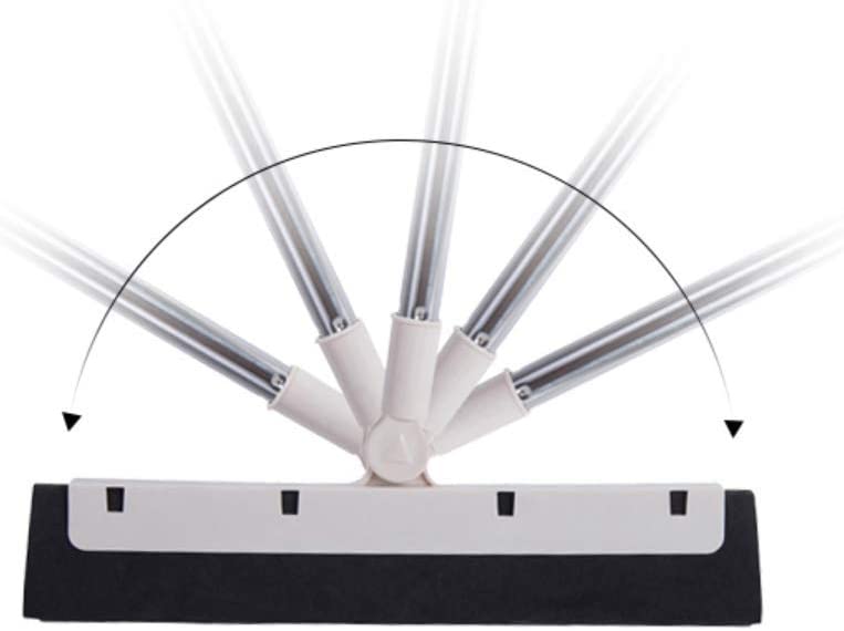 مساحة بيد معدن قابلة للفصل والميلان 180 درجة للوصول الي الاماكن الصعبة ومسح الزجاج