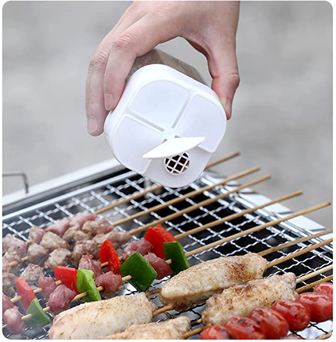 ملاحة توابل شفافة 4 في 1 بغطاء لكل قسم