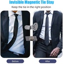 مشبك مغناطيسي لتثبيت ربطة العنق والحفاظ علي أناقة المظهر