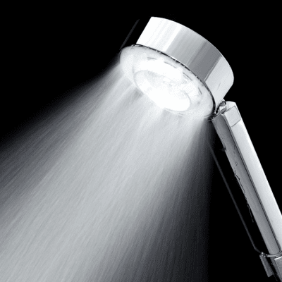 سماعة دش مزدوجة الوجه تتميز ٣ طرق لرش الماء وخزان للشامبر