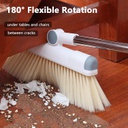 مقشة بيد معدن قابلة للميلان 180 درجة لسهولة الوصول الي الزوايا وأسفل الأثاث