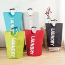 سلة غسيل ملابس كبيرة بيد لسهولة الحمل