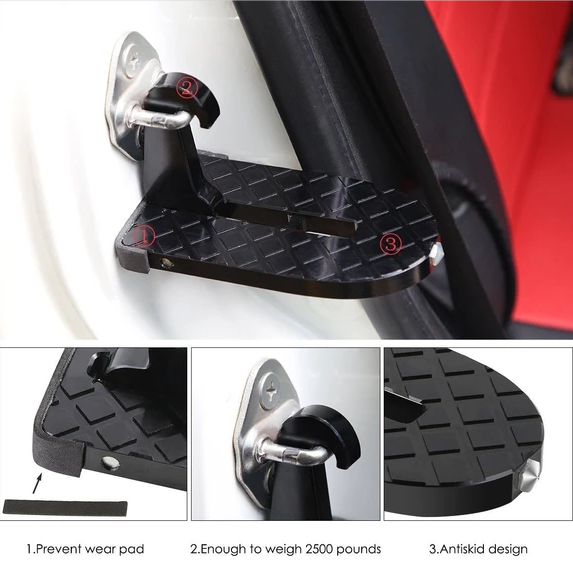 رف درجة سلم للوصول لسقف السيارة بسهولة وتعلق في قفل الباب