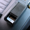 صندوق منظم مسند الكونسول للسيارة ومناسب للعملات المعدنية ذاتي اللصق