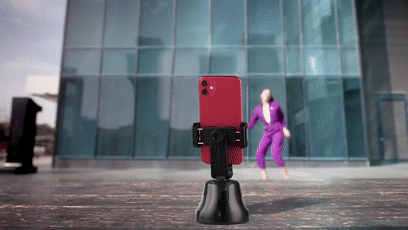 حامل موبايل روبوت ذكي متحرك يتتبع الحركة والوجوه والاشياء للتصوير تلقائياً كاميرا مان