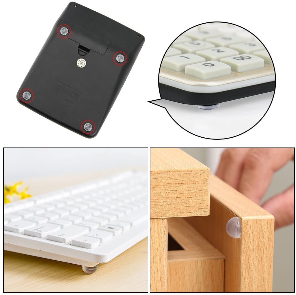طقم صدادات وقواعد سيليكون لصد الادراج وقواعد لابتوب وكيبورد صغيرة ذاتية اللصق