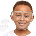 فيس شيلد لحماية الوجه بالكامل للأطفال مع سنادة للأنف اكليريك