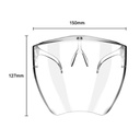 فيس شيلد لحماية الوجه بالكامل للأطفال مع سنادة للأنف اكليريك