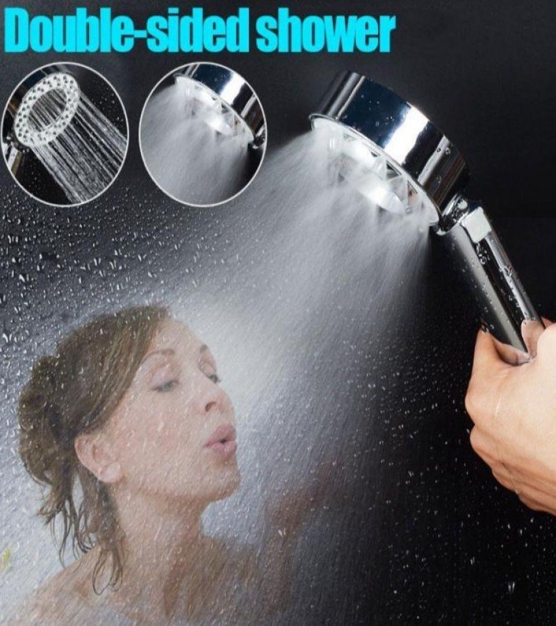 سماعة دش مزودجه الوجه ب ٣ طرق للرش وخزان للشامبو والصابون