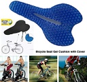 وسادة جل لكرسي الدراجات لمنع الألم وامتصاص الصدمات مثالية لممارسي رياضة ركوب الدراجات وهواة السفر بالدراجات