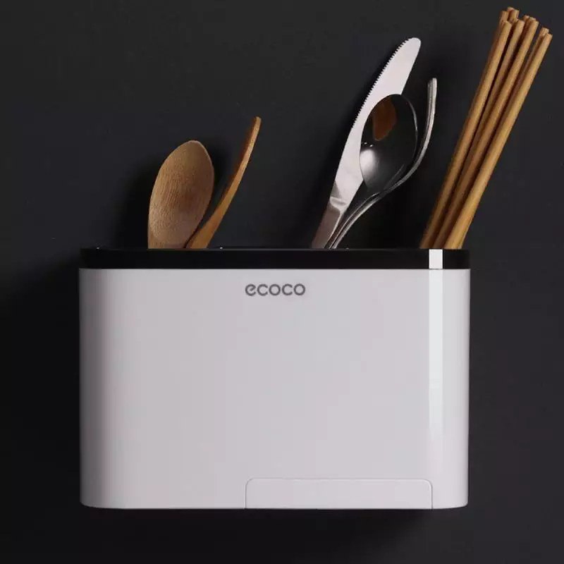 منظم وحامل أدوات المطبخ والحمام بهوكات وحامل فوطة من ايكوكو
