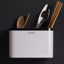 منظم وحامل أدوات المطبخ والحمام بهوكات وحامل فوطة من ايكوكو