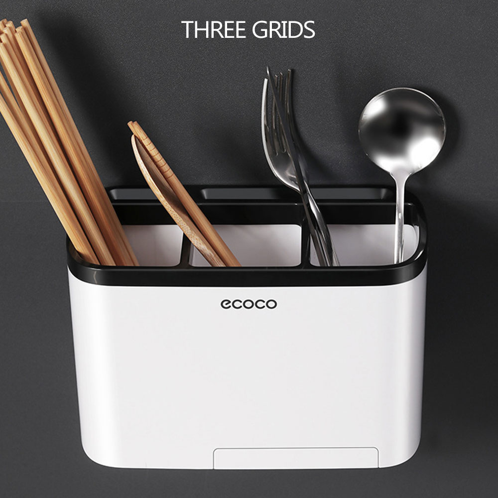 منظم وحامل أدوات المطبخ والحمام بهوكات وحامل فوطة من ايكوكو