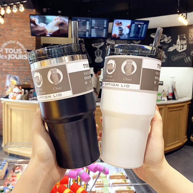 مج حراري ستيل محكم الغلق مزود بشفاطة للخروج والجيم والسفر 600 مللي