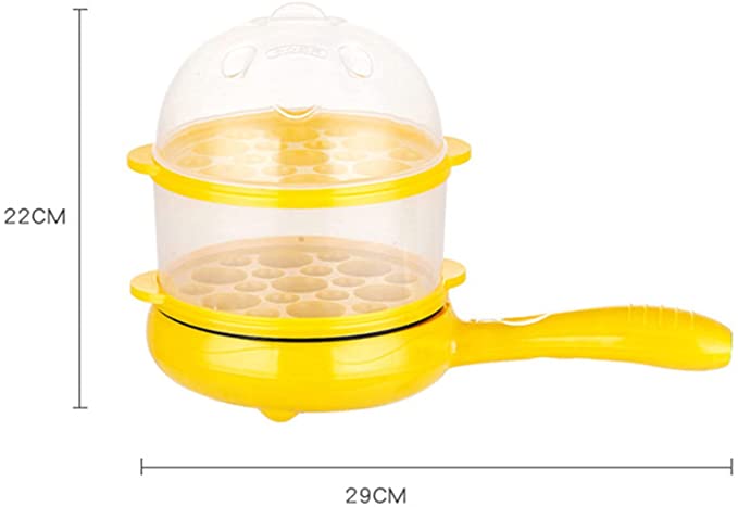 ماكينة سلق بيض دورين مع جريل بيد غير قابل للألتصاق تعمل بالكهرباء 350 وات