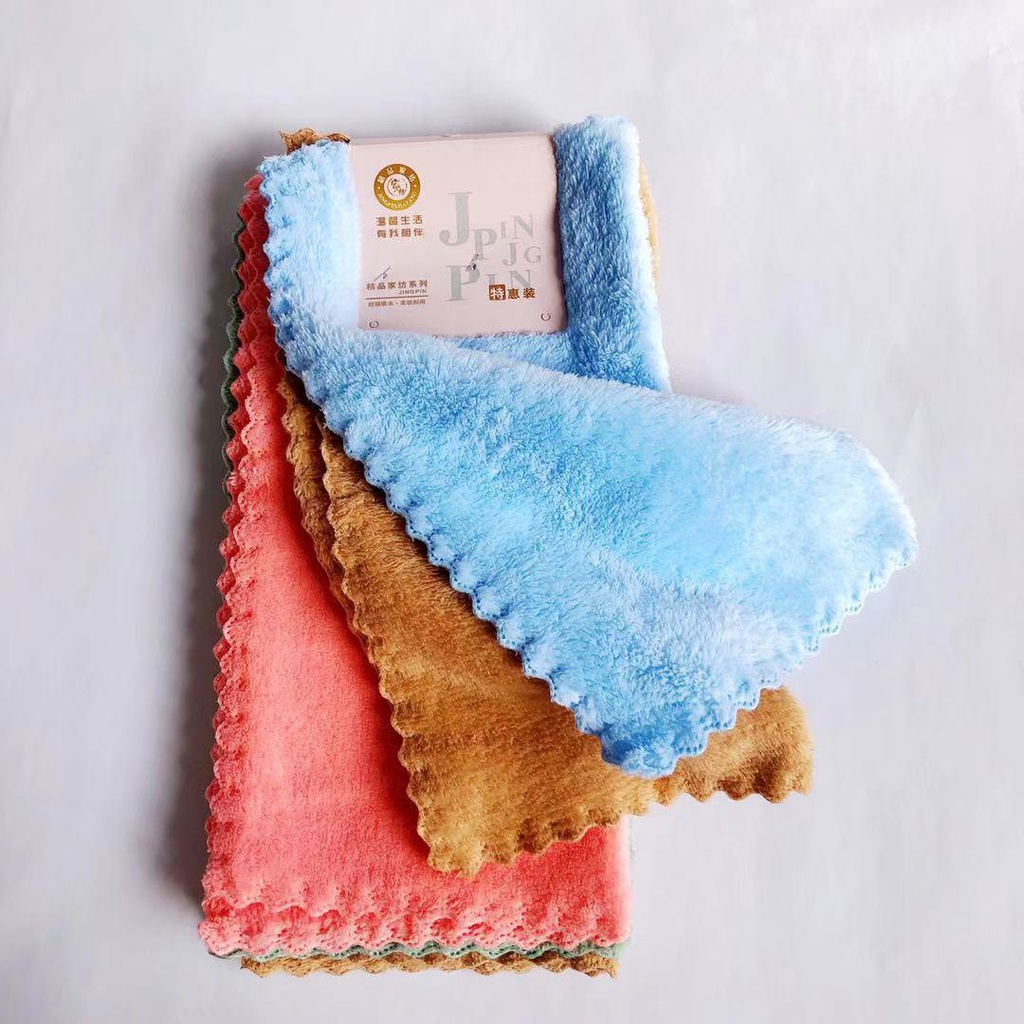 فوطة تنشيف يد مايكروفيبر ناعمة للمطبخ والحمام 4 قطع