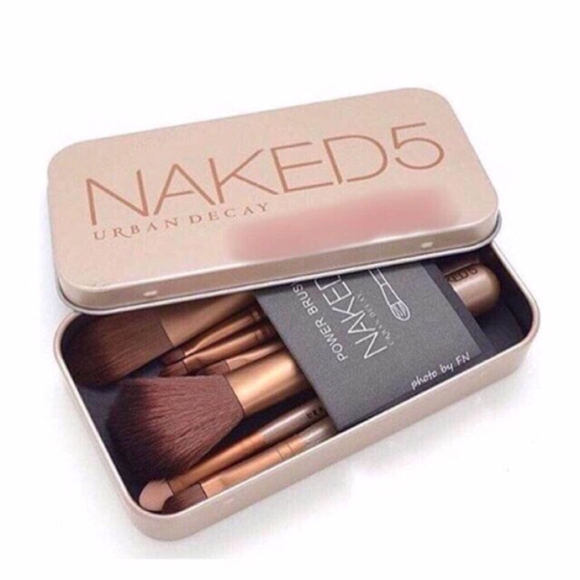 طقم فرش مكياج ناكد فايف عالية الجودة 7 فرش
