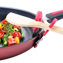 ماسك حامل لمعالق ومغارف الطبخ يثبت علي الحلل بيد مقاومة للحرارة