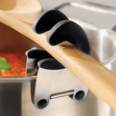 ماسك حامل لمعالق ومغارف الطبخ يثبت علي الحلل بيد مقاومة للحرارة