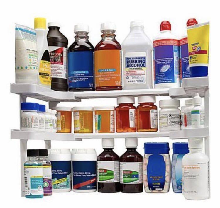 منظم توابل وزجاجات داخل درف المطبخ ٢ دور