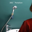 حامل وماسك لسماعة الدش دوار بلزق دبل فيس قوي سيليكون