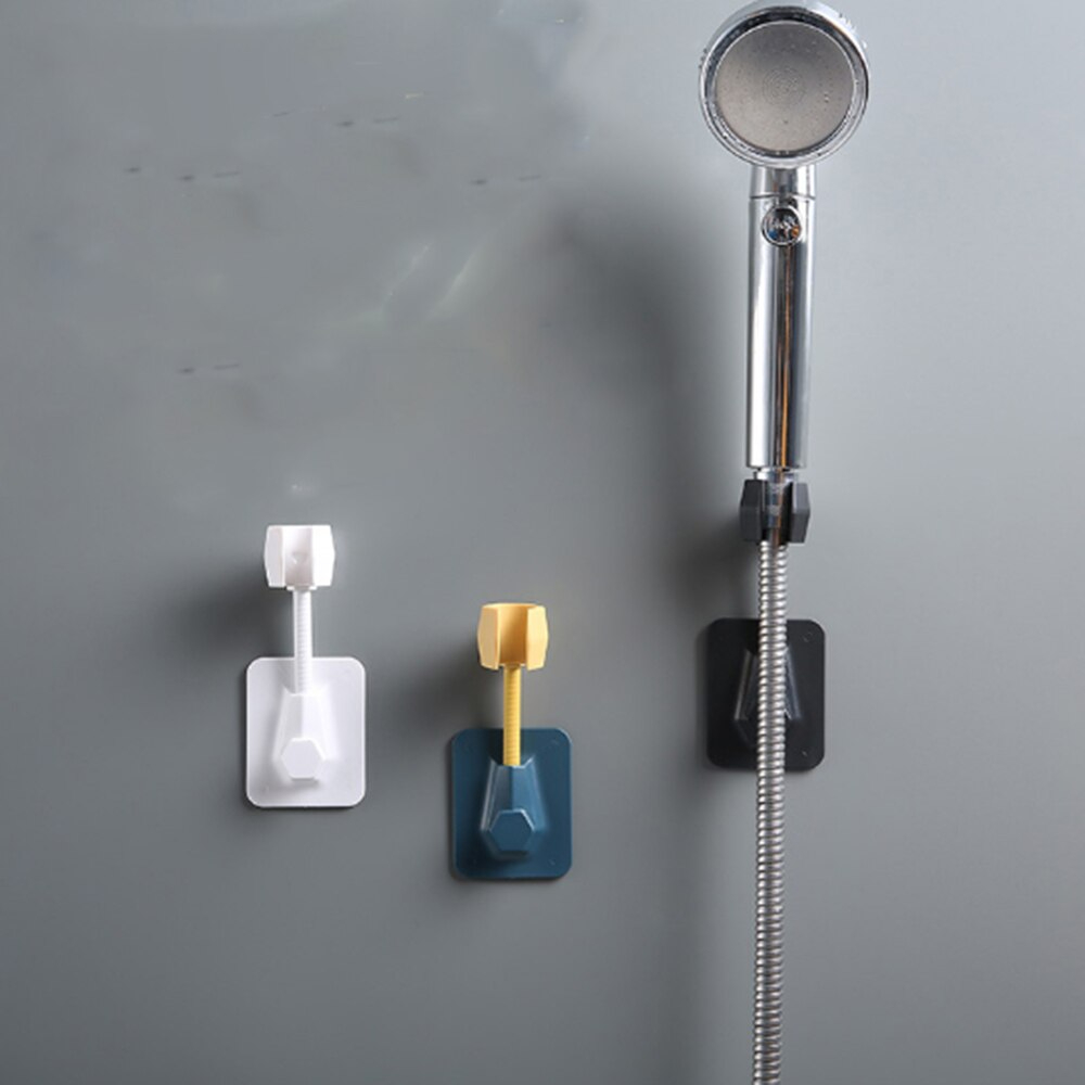 حامل وماسك لسماعة الدش دوار بلزق دبل فيس قوي سيليكون