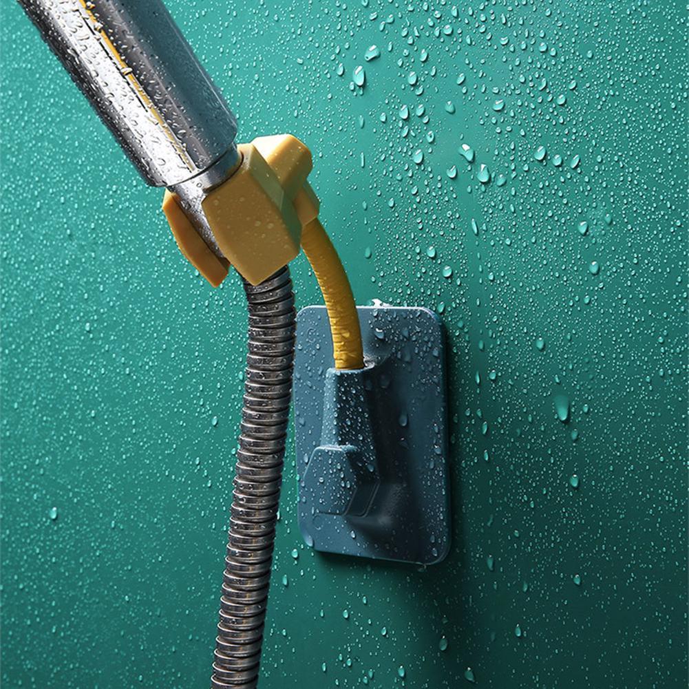 حامل وماسك لسماعة الدش دوار بلزق دبل فيس قوي سيليكون