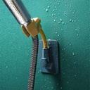 حامل وماسك لسماعة الدش دوار بلزق دبل فيس قوي سيليكون