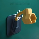 حامل وماسك لسماعة الدش دوار بلزق دبل فيس قوي سيليكون