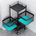 منظم تربو ٣ دور بسلال مربعه متحركة ورف علوي وعجل لسهولة الحركة