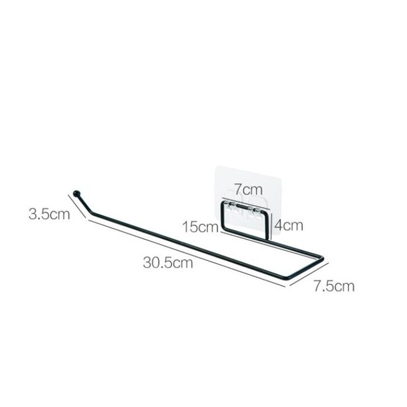 حامل للفوط والمناديل ذاتي اللصق معدن غير قابل للصدأ