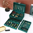 صندوق تنظيم المجوهرات والإكسسوارات الكبير والأنيق