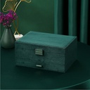 صندوق تنظيم المجوهرات والإكسسوارات الكبير والأنيق