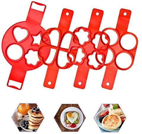 قالب سيليكون لصنع بان كيك بأشكال مختلفة 4 في 1