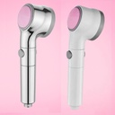 سماعة دش لضغط المياه الضعيفة وفلتر وفرشة تدليك سيليكون