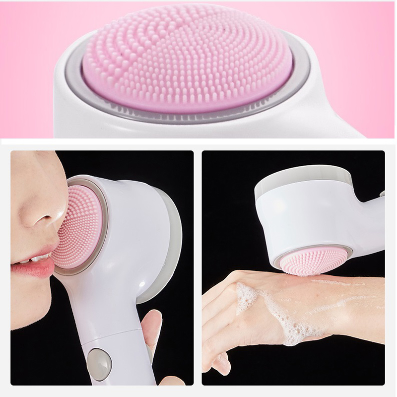 سماعة دش لضغط المياه الضعيفة وفلتر وفرشة تدليك سيليكون