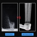 سماعة دش لضغط المياه الضعيفة وفلتر وفرشة تدليك سيليكون