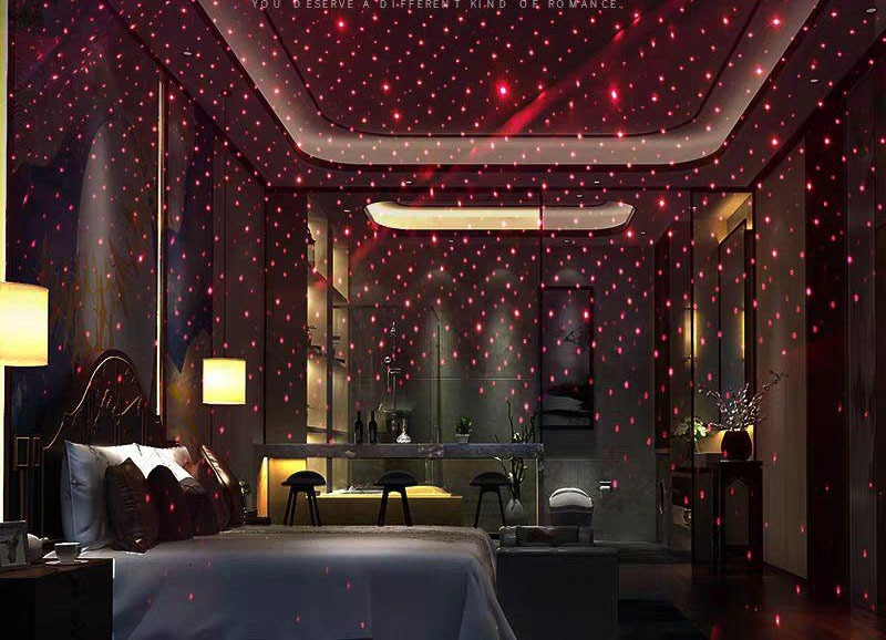 ليزر يو اس بى لسقف السيارة او المنزل على شكل نجوم السماء