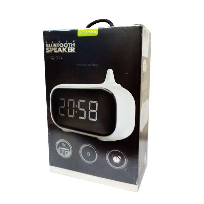 منبه وساعة ومكبر للصوت بلوتوث بشاشة ليد رقمية في جهاز واحد
