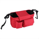 شنطة ومنظم لعربة الاطفال كبير مزود ب 6 جيب مع غطاء للحفاظ علي ما يحتويه للحفاضات والمناديل والادويه والأكواب