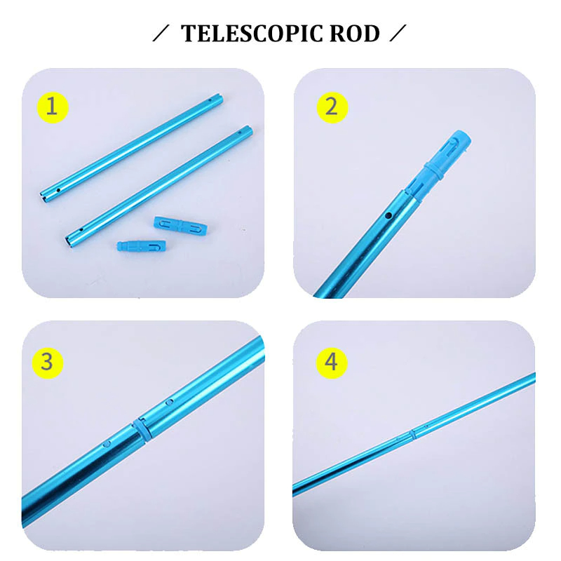 منفضة دوارة برأسين ويد قابله لتعديل الطول لإزالة التراب من الأثاث والحوائط والتحف والستائر