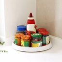 صينية تخزين دوارة للتنظيم في المطبخ او الثلاجة او الحمام