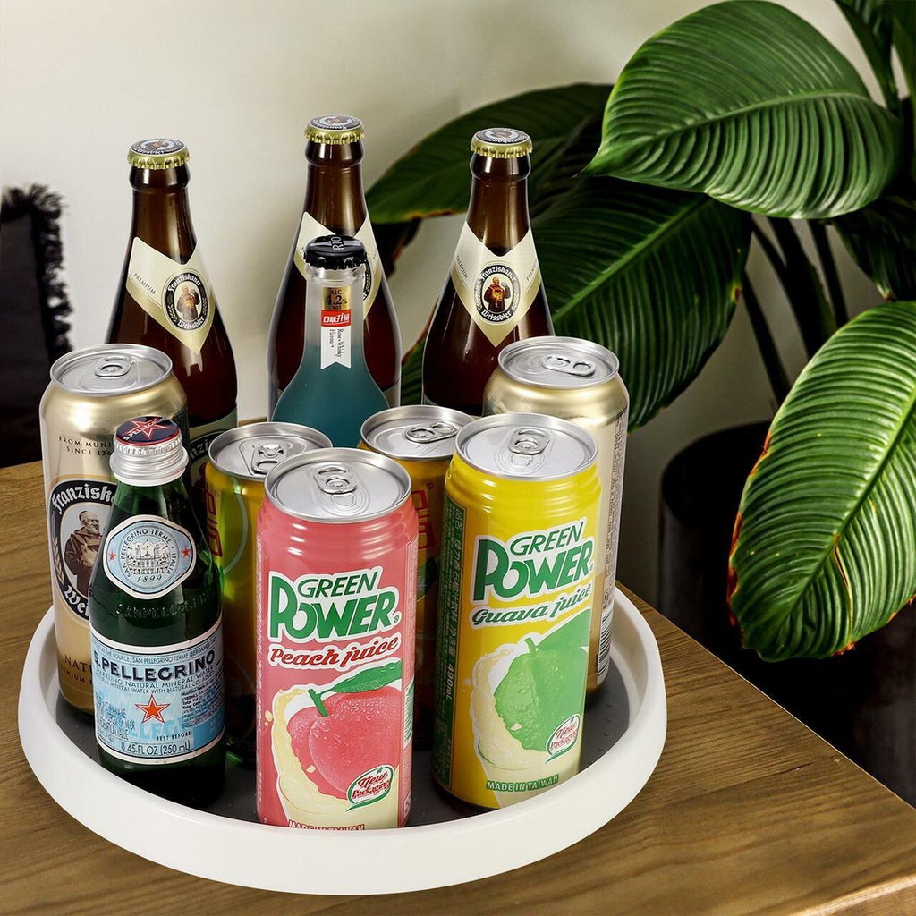 صينية تخزين دوارة للتنظيم في المطبخ او الثلاجة او الحمام