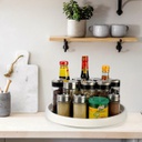 صينية تخزين دوارة للتنظيم في المطبخ او الثلاجة او الحمام