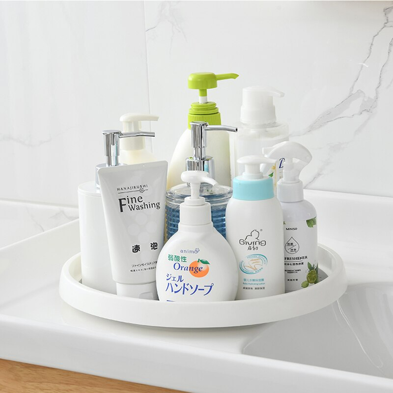 صينية تخزين دوارة للتنظيم في المطبخ او الثلاجة او الحمام